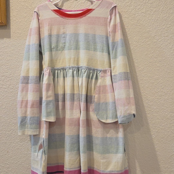 Mini Boden Multicolor Striped Kids Dress - Picture 7 of 8